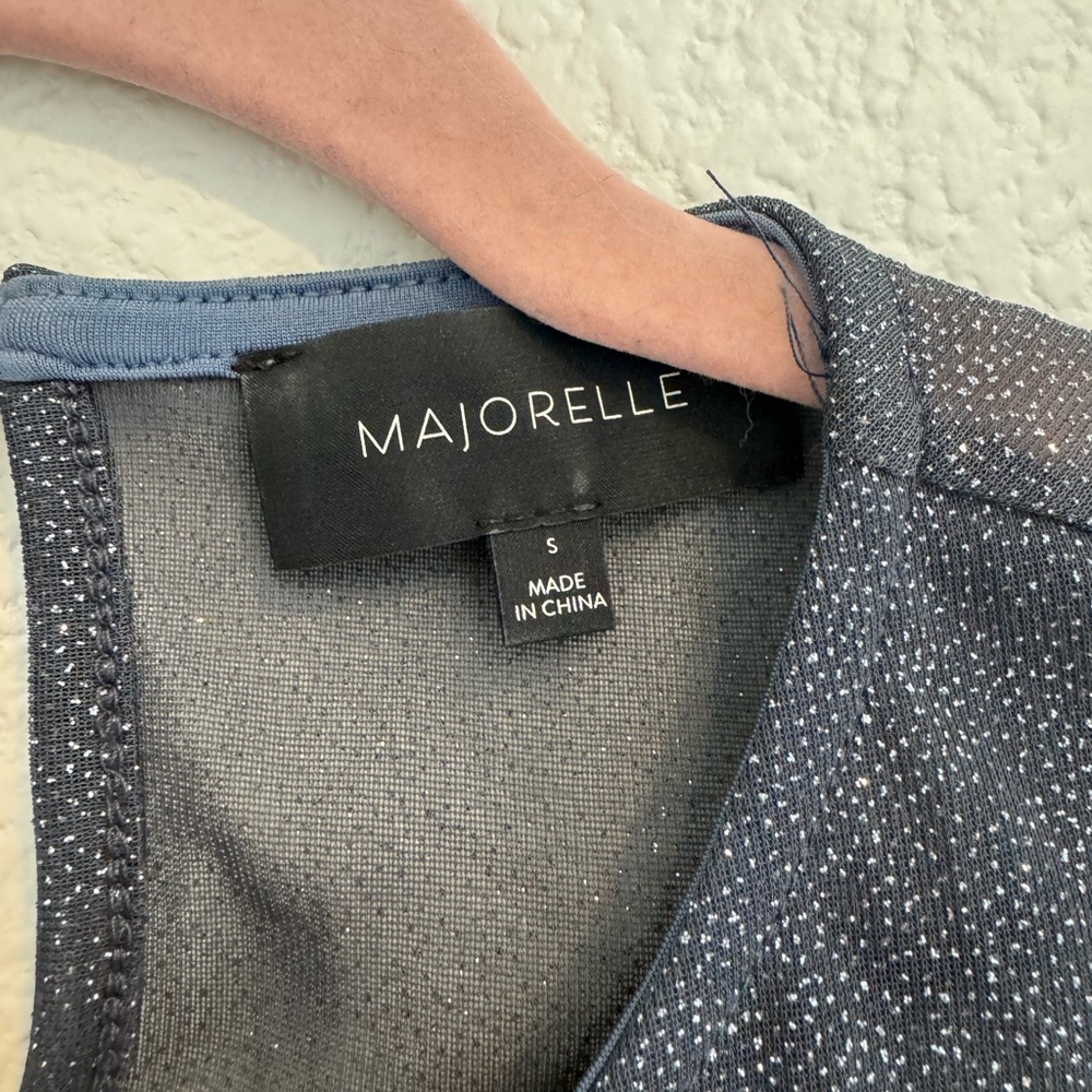 Majorelle - Sheer Sparkly Grey Dress - Size S - Picture 8 of 9